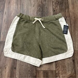 Forever 21 Sweat shorts Drawstring Mens Size XL Olive Green
